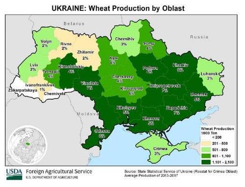 小心俄乌局势引爆粮价乌克兰可是全球第二大谷物出口国