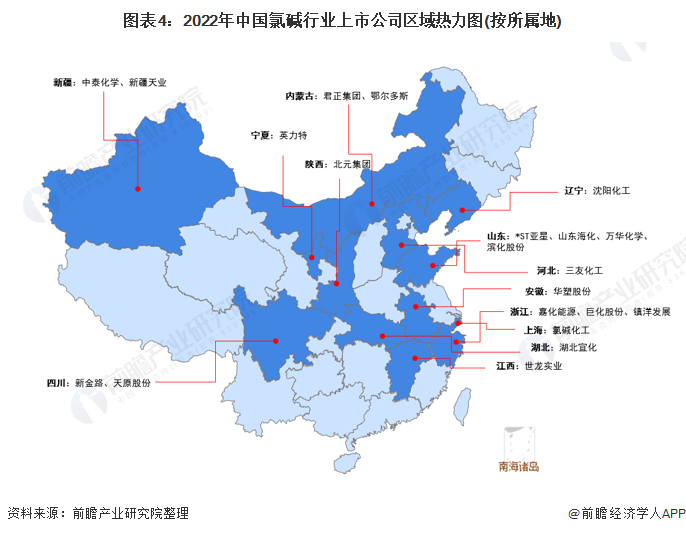 最全2022年中国氯碱行业上市公司全方位对比附业务布局汇总业绩对比