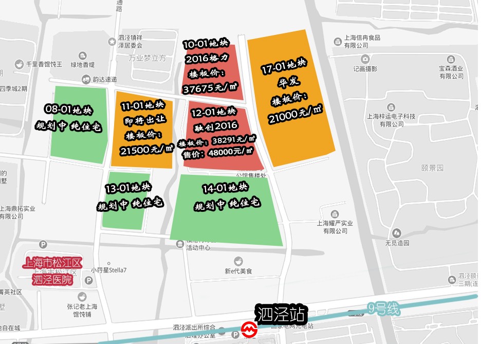 泗泾地价跌幅近5成 网易9942万再摘青浦地块
