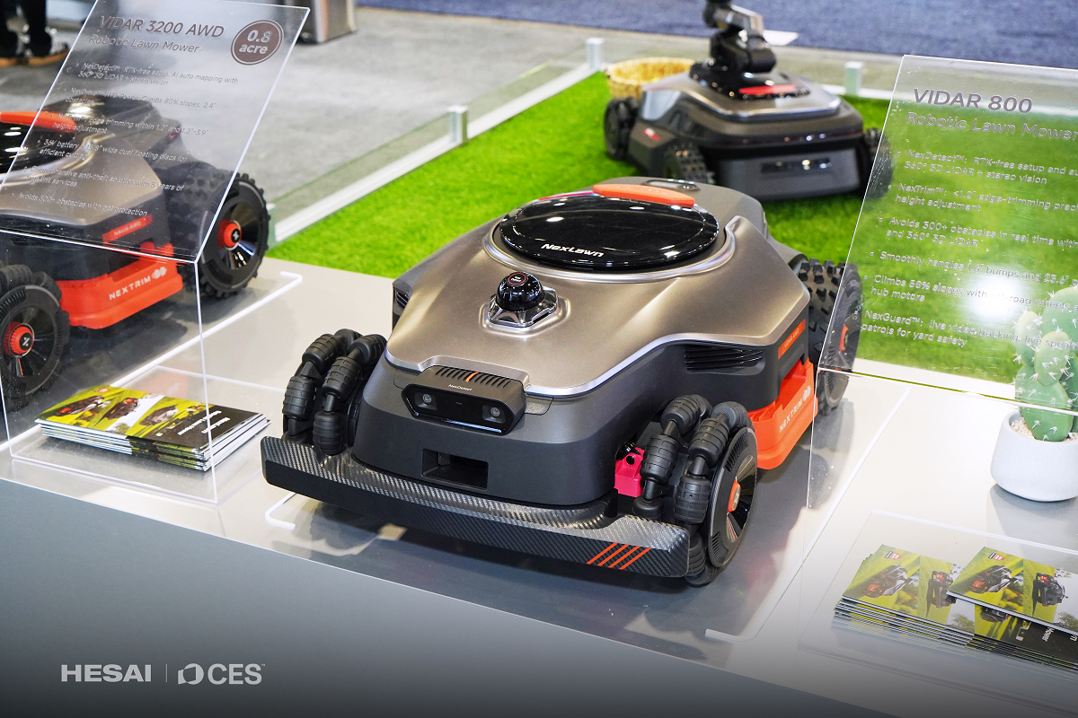 CES 2026 | 割草机器人市场禾赛 3D 激光雷达出货量第一(图6)