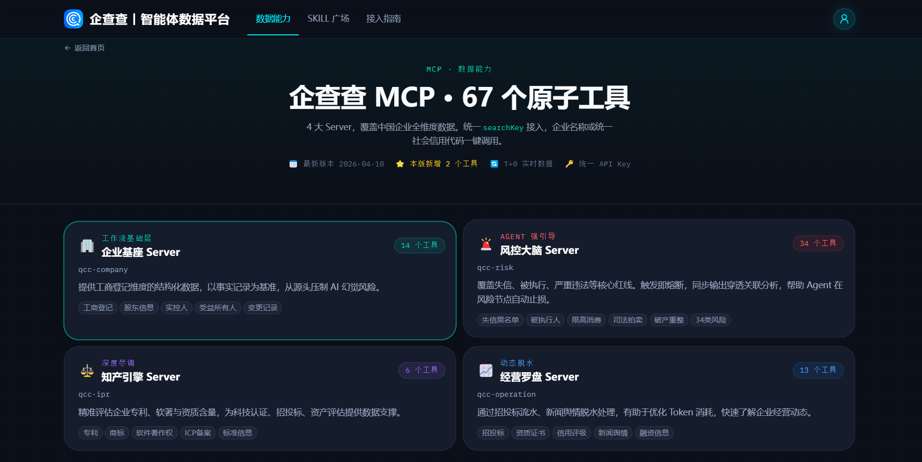 企查查推出国内首个AI智能体数据扶持计划 为OPC创业注入数据动能(图1) 企查查推出国内首个AI智能体数据扶持计划 为OPC创业注入数据动能(图1)