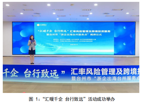 向海而兴 聚势护航 ——“汇暖千企 台行致远”汇率风险管理及跨境投资服务 暨 台州市“浙企出海台州服务点”揭牌仪式成功举办(图1) 向海而兴 聚势护航 ——“汇暖千企 台行致远”汇率风险管理及跨境投资服务 暨 台州市“浙企出海台州服务点”揭牌仪式成功举办(图1)