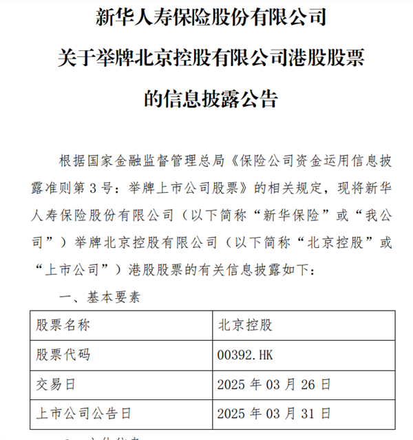 举牌！保险公司又出手