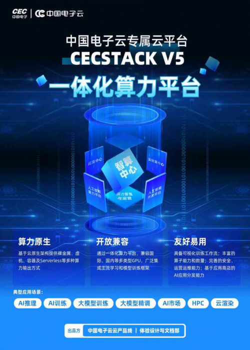 华体会体育(中国)hth·官方网站智算未来 中国电子云CECSTACK V5一体(图1)