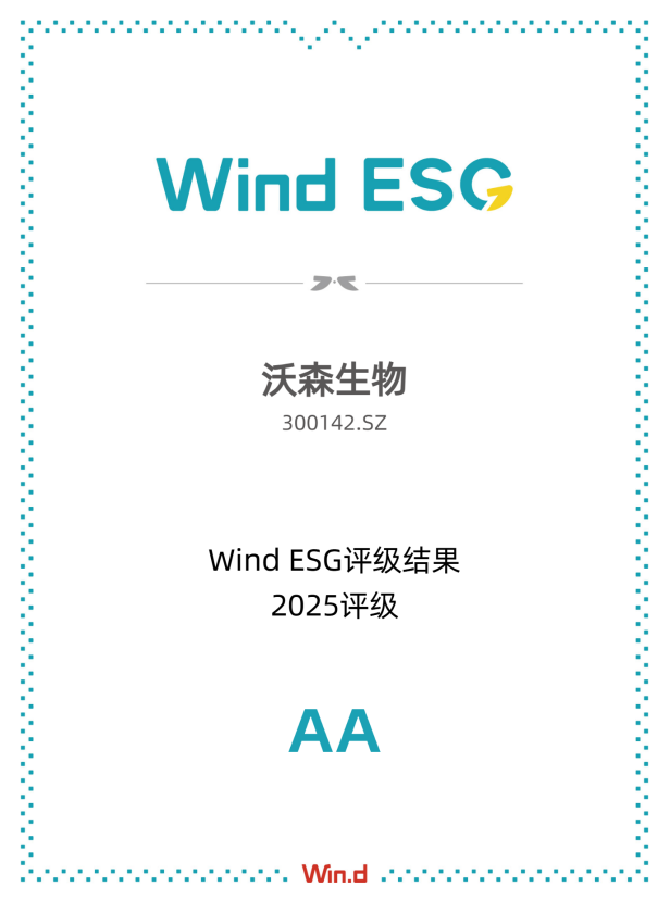 ESG评级持续领先，沃森生物多维并进绘就高质量发展跃升新图景