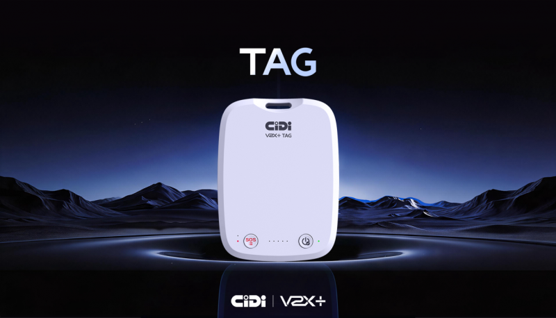 希迪智驾发布行业首个 V2P 智能终端―― TAG