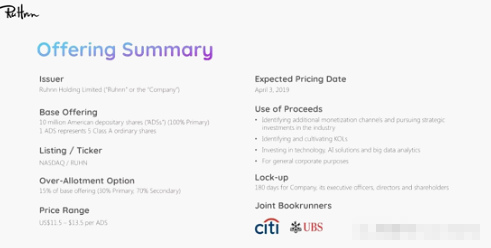 网红电商如涵路演PPT曝光:4月初上市 微博参与