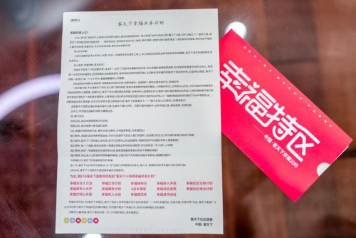 大白一副祥和快乐的俊美景致
